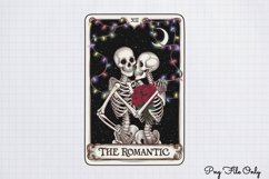 Funny Christmas Skeleton Tarot Cards Clipart PNG Product Image 1