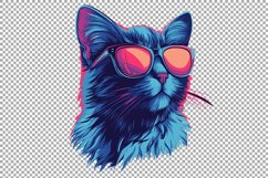 Chic Cat in Colorful Sunglasses Product Image 2