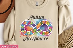 Autism Acceptance PNG, Autism Sublimation PNG Product Image 2