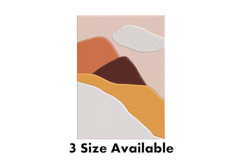 Abstract Mountain Layers Three Size Embroidery Design Product Image 1