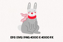 Christmas Rabbit |The rabbit is the symbol of 2023 Product Image 1