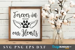 Angel Wings, Dog Paw SVG, Pet Memorial SVG cut file Product Image 1