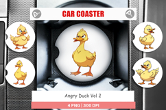 Car Coaster Angry Duck Product Image 1