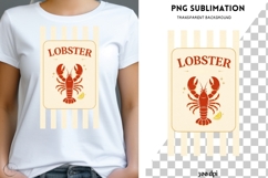 Lobster PNG Sublimation | Coastal Kitchen Seafood Design Product Image 2