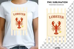 Lobster PNG Sublimation | Coastal Kitchen Seafood Design Product Image 2
