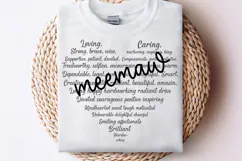 Meemaw Heart Shape SVG, Mother's Day Heart, Mother's Day SVG Product Image 1