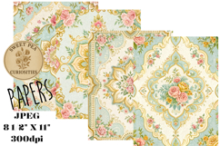 Shabby Chic, Flowers, Papers, Junk Journal Product Image 1