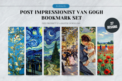 Post-Impressionist Van Gogh Bookmark Set,Iconic Fine Art Product Image 1