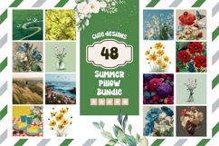 Floral Pillow Designs, Summer Bundle, Flowers Pillow Bundle Product Image 1