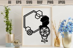 Clipart Frame Steampunk People SVG Product Image 2