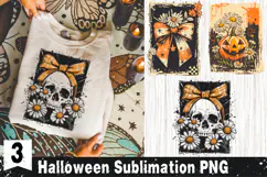 Halloween Distressed Vintage PNG Retro Sublimation Product Image 1