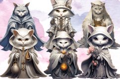 Halloween Ghost Cat Sublimation Clipart, Halloween Ghost Cat Product Image 2