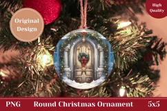 Christmas Ornament Design, Christmas Door Product Tag Product Image 1