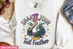 SHAKE YOUR TAIL FEATHER PNG, Mardi Gras Sublimation PNG Product Image 2