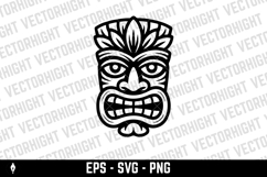 Traditional polynesian tiki idol. Illustration of tribal tik Product Image 1