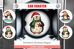 Car Coaster Patchwork Penguin Product Image 1