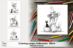Halloween Witch|Coloring page Product Image 1