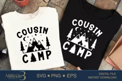 Cousin Camp SVG PNG Sublimation |Family Camp Fire | Hike SVG Product Image 1