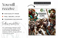 Voodoo God Spirit clipart PNG, African mythology Graphics Product Image 2