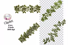 Embroidery, Flowers, Lace, PNG, Clipart, Green Product Image 1
