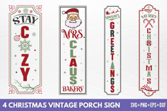 Christmas Vintage Porch Sign SVG Product Image 1