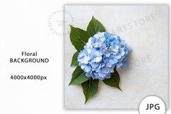 Blue Hydrangea Flowers Mockup JPG Product Image 1