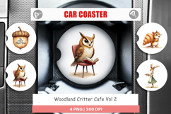Car Coaster Woodland Animal Cafe Product Image 1