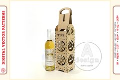 Wine Box v21 - laser cutting file - Glowforge ready SVG Product Image 1