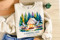 Camping Life svg Design | Svg Cut Files | Shirt Svg Product Image 2