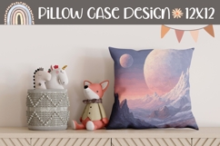 Space Pillow Case Design, Fantasy Pillow Template Product Image 1