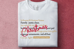 I&#039;m Dreaming Of A Farmhouse Christmas Words SVG, Merry Chris Product Image 1