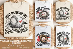 Vintage Baseball Stadium Lights PNG, Baseball Lover Ballpark Product Image 1