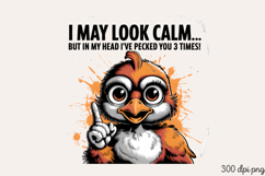 I MAY LOOK CALM... BUT IN MY HEAD PNG Product Image 1