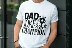 Dad Joke Champion Svg, Father's Day Svg, Funny Dad Svg. Product Image 2