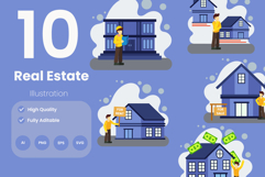 Real Estate Illustration Pack Product Image 1