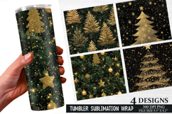 Christmas Tree Tumbler Wrap| Christmas Tumbler Wrap Design Product Image 1