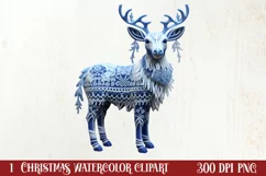 Cozy Christmas Knitting Clipart, Christmas PNG Product Image 1