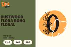 Rustwood Flora Boho Floral Monogram Product Image 1