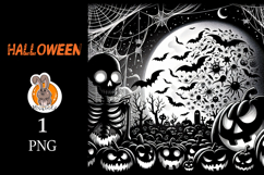 skeleton , halloween, pumpkin Product Image 1