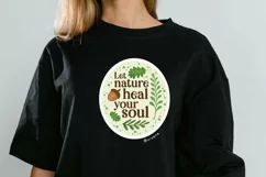 Nature Heals Soul Woodland Motivational Inspirational Quote Product Image 2