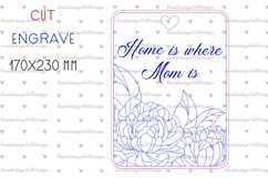 Mothers day cutting board, Kitchen decor laser engrave Product Image 2