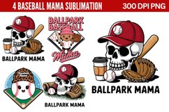 Baseball Mama Sublimation PNG Product Image 1