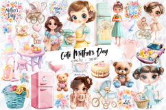 Cute Mothers Day Clipart - 42 Png Bundle Product Image 1
