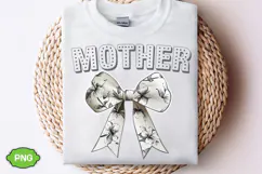 Floral Mother Coquette Bow PNG | Mother's Day PNG Product Image 2