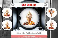 Fall Ice Cream Car Coaster Product Image 1