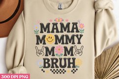 Mama mommy mom bruh PNG, Retro Mama Sublimation PNG Product Image 2