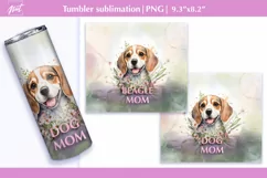 Dog mom sublimation Dog tumbler wrap Mothers Day tumbler Product Image 2