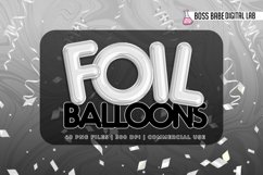 White Foil Balloon Clipart: "Balloon CLIPART" White clipart Product Image 1