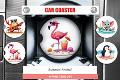 Car Coaster Summer Animals Product Image 1