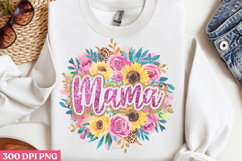 Floral Mama Mom Sublimation PNG Product Image 2